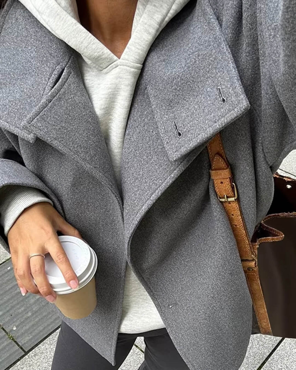 Aestra Elegant Jacket with Stand Collar