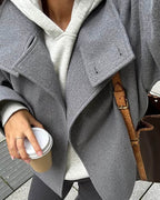 Aestra Elegant Jacket with Stand Collar