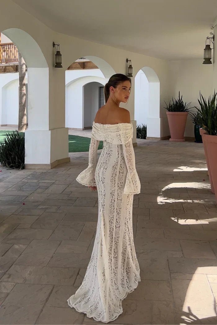 Ivy Off-Shoulder Lace Maxi Dress