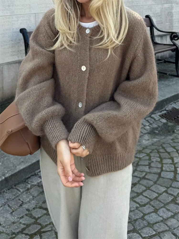 Aetida Fuzzy Knit Cardigan