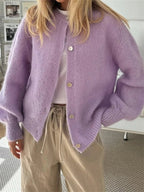 Aetida Fuzzy Knit Cardigan