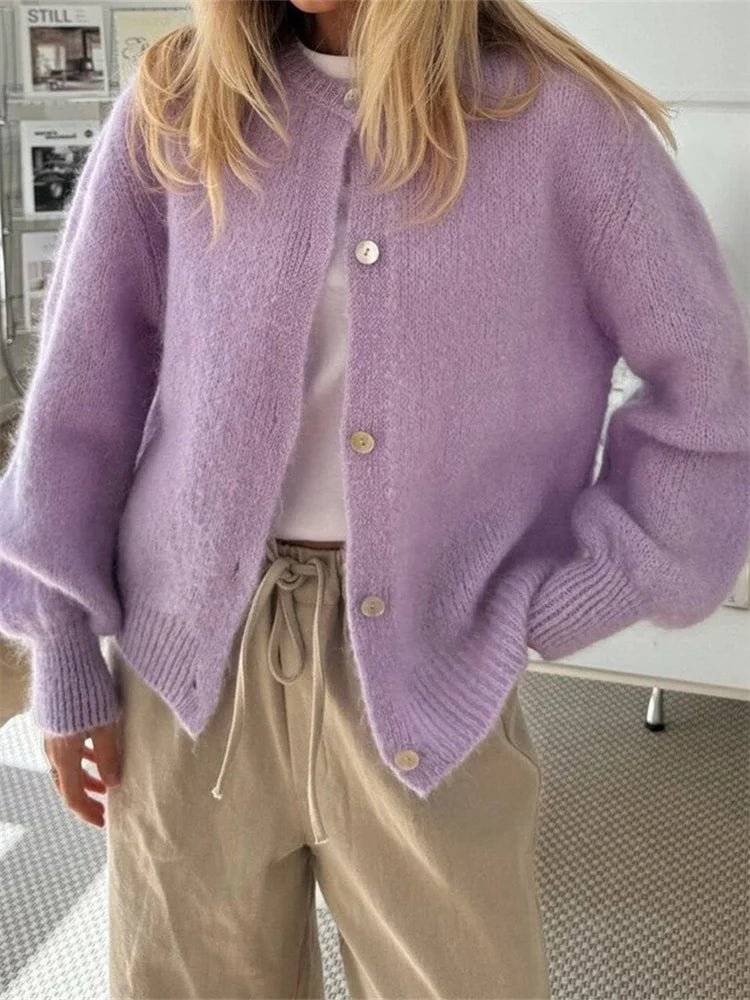Aetida Fuzzy Knit Cardigan