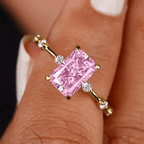 Aetosa Square Zirconia Ring