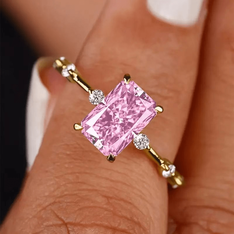 Aetosa Square Zirconia Ring