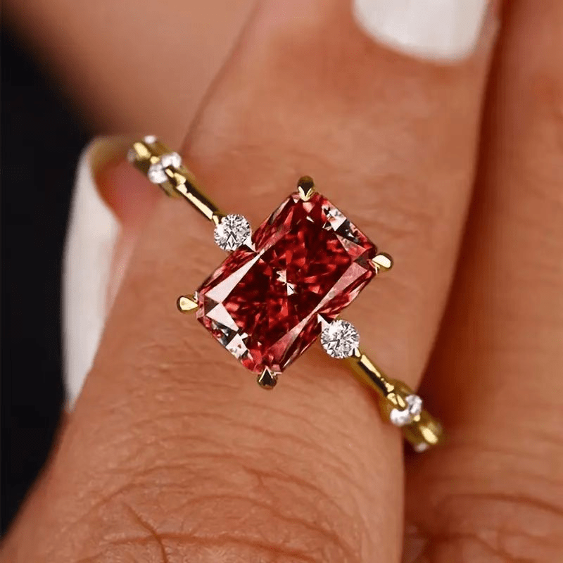 Aetosa Square Zirconia Ring