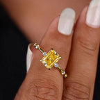 Aetosa Square Zirconia Ring