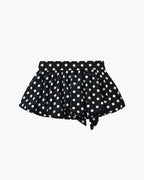 Jenny Polka Dot Elastic Waist Mini Skirt