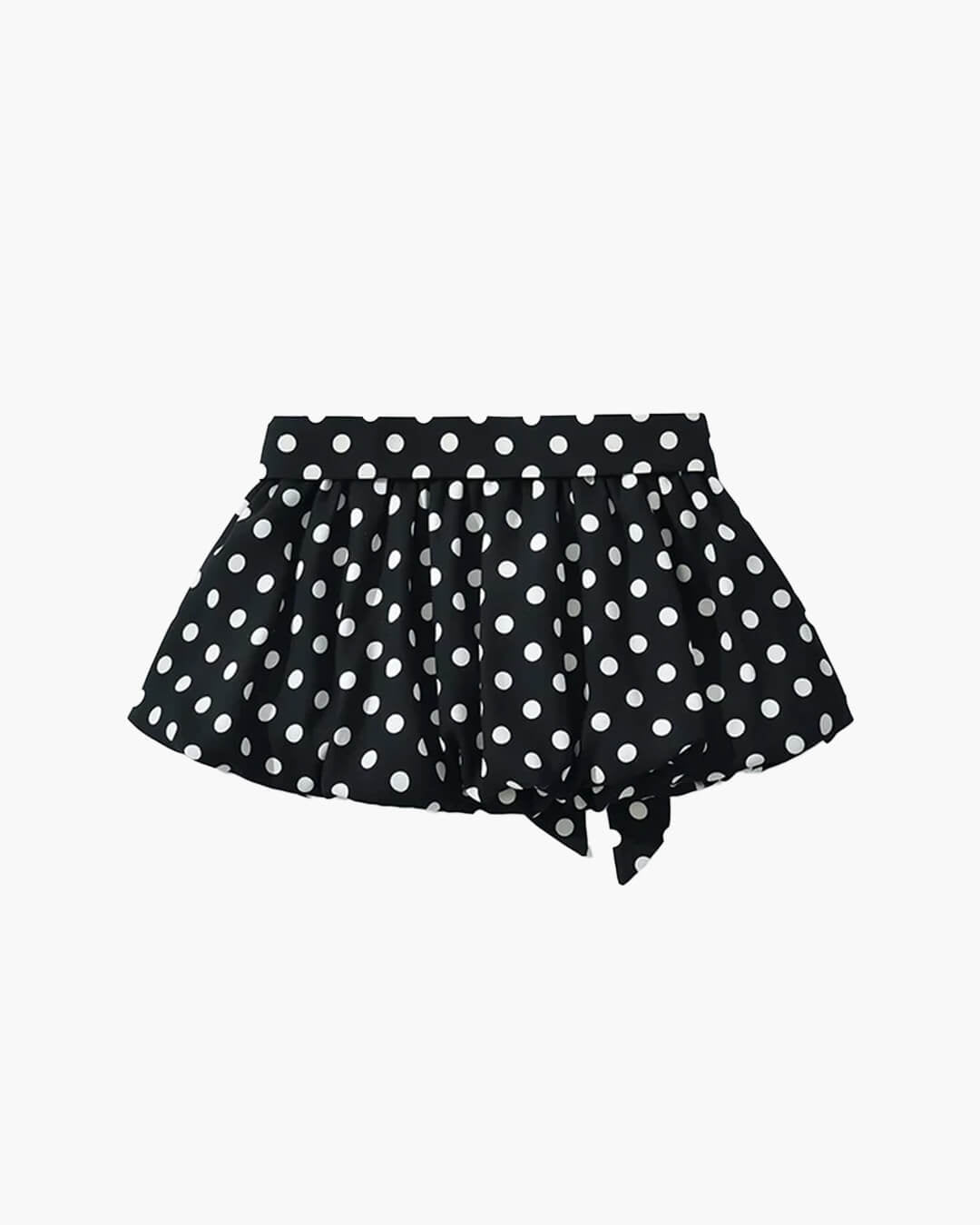 Jenny Polka Dot Elastic Waist Mini Skirt