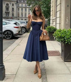 Jessica Sleeveless Strap Midi Dress