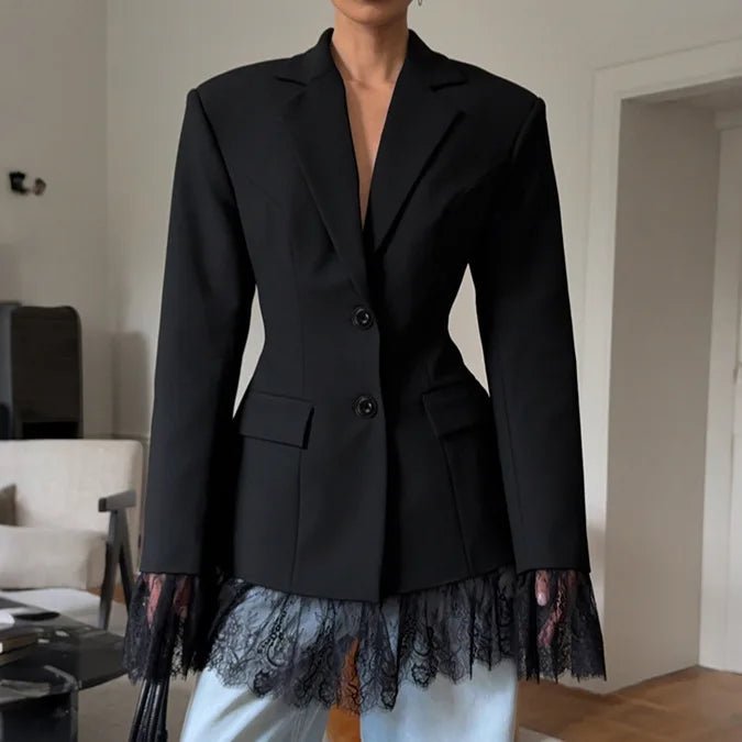 Joanne Blazer with Lace Details