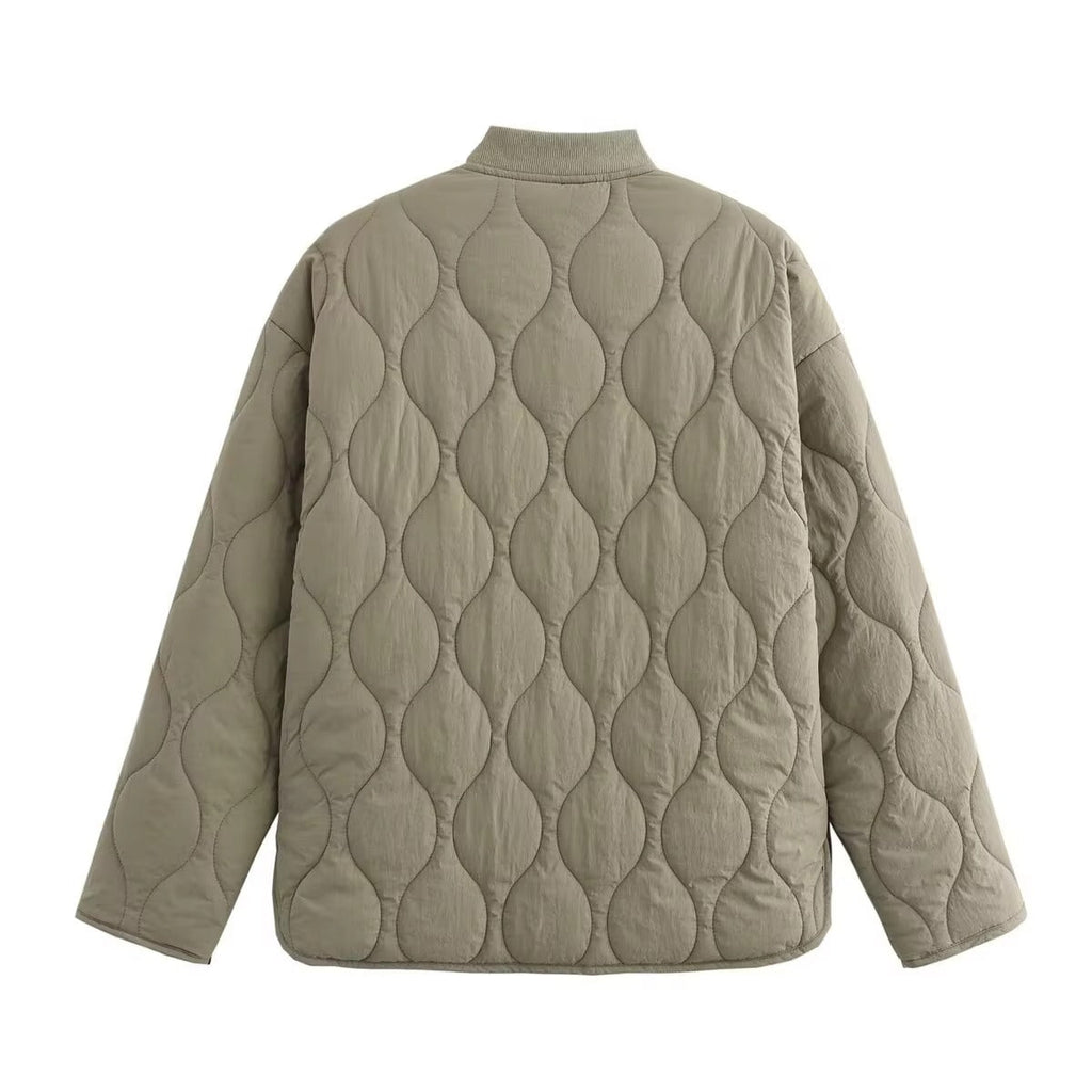 Agnes Quilted Bomber Jacket