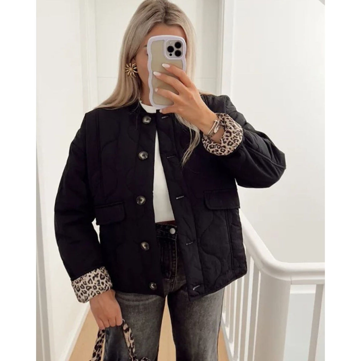 Agnes Quilted Bomber Jacket