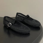 Kaila Rhinestone Mesh Ballet Flats