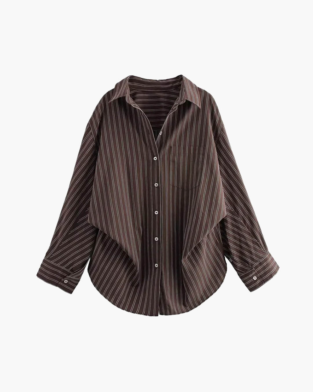 Kathy Bat Sleeve Striped Shirts