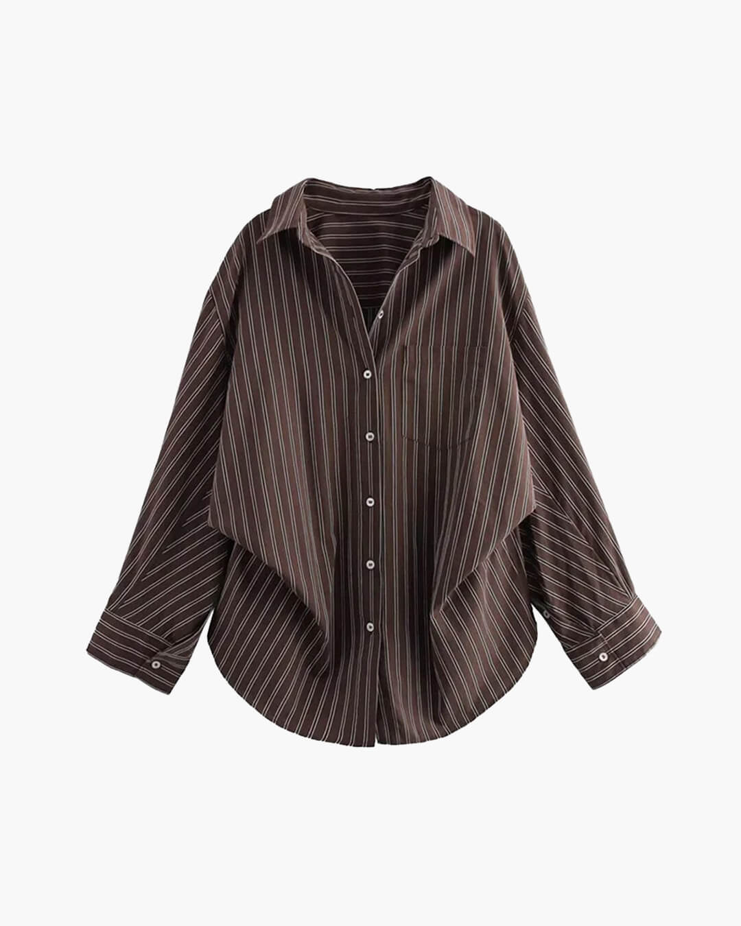 Kathy Bat Sleeve Striped Shirts