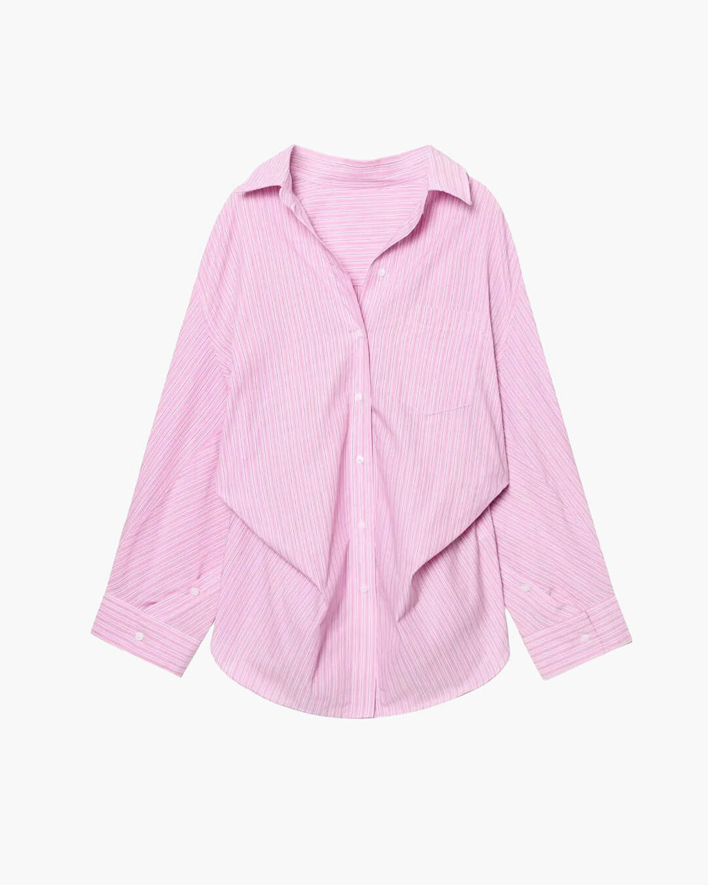 Kathy Bat Sleeve Striped Shirts