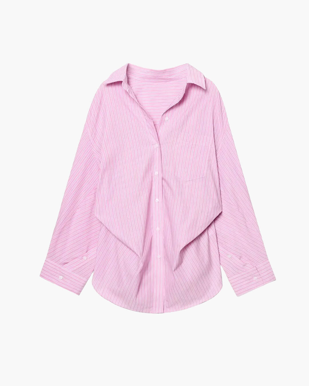 Kathy Bat Sleeve Striped Shirts