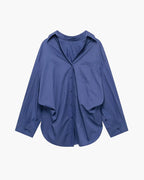 Kathy Bat Sleeve Striped Shirts