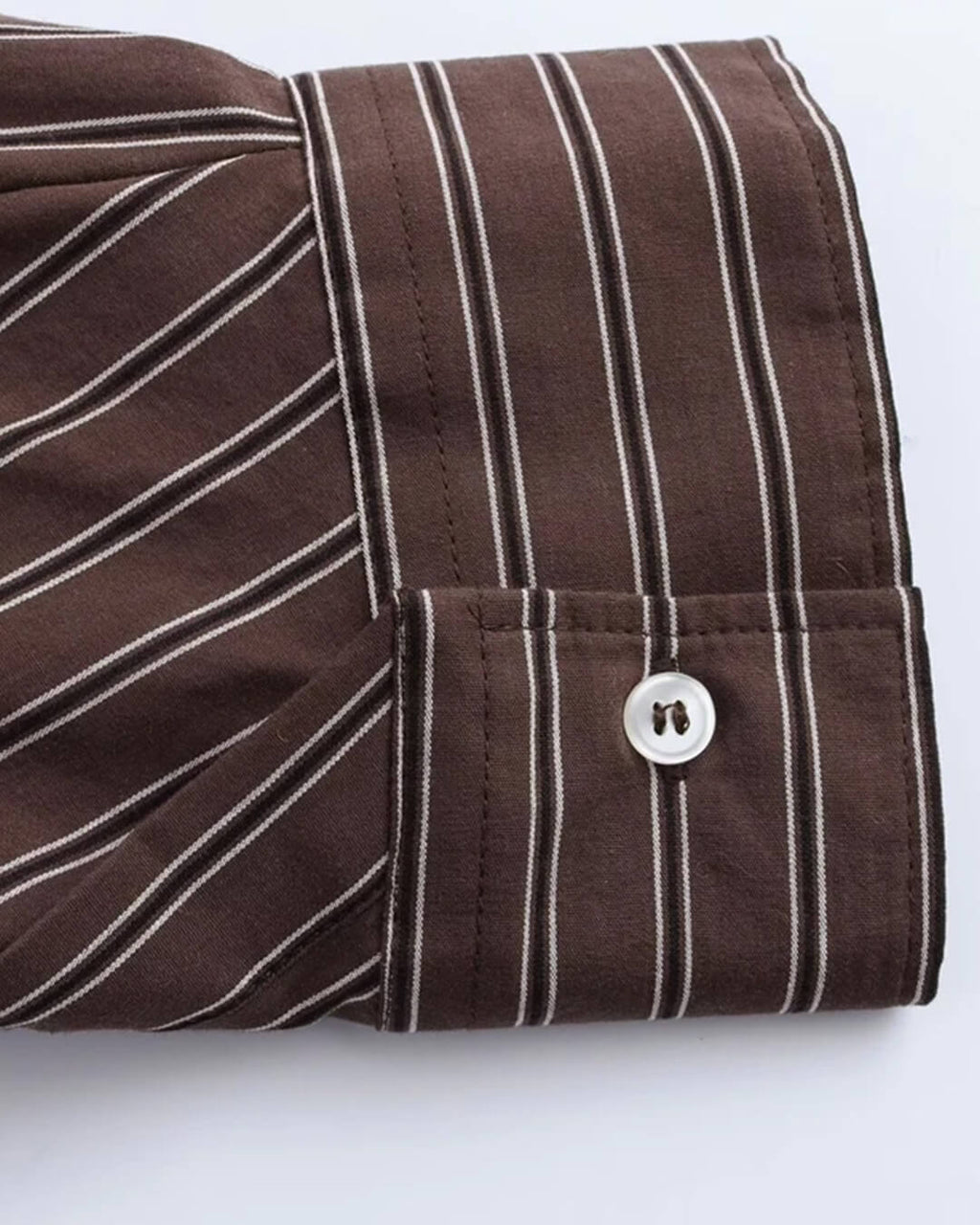 Kathy Bat Sleeve Striped Shirts