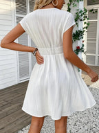 Lorelei French Lace V-Neck Fitted Dress