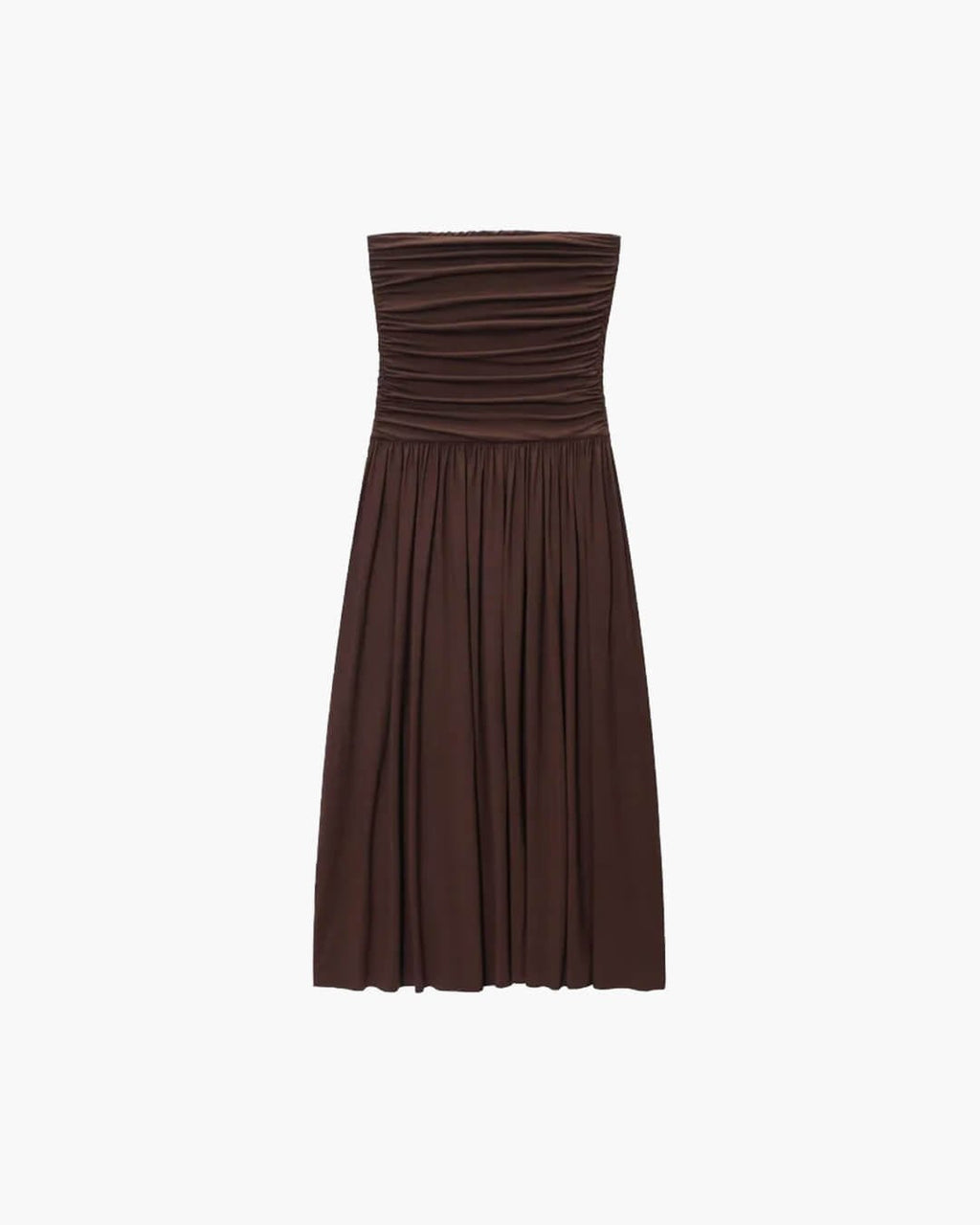 Lorna Strapless Ruched Maxi Dress