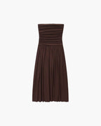 Lorna Strapless Ruched Maxi Dress