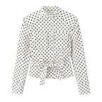 Maelle Polka Dot Two-Piece Suit Set