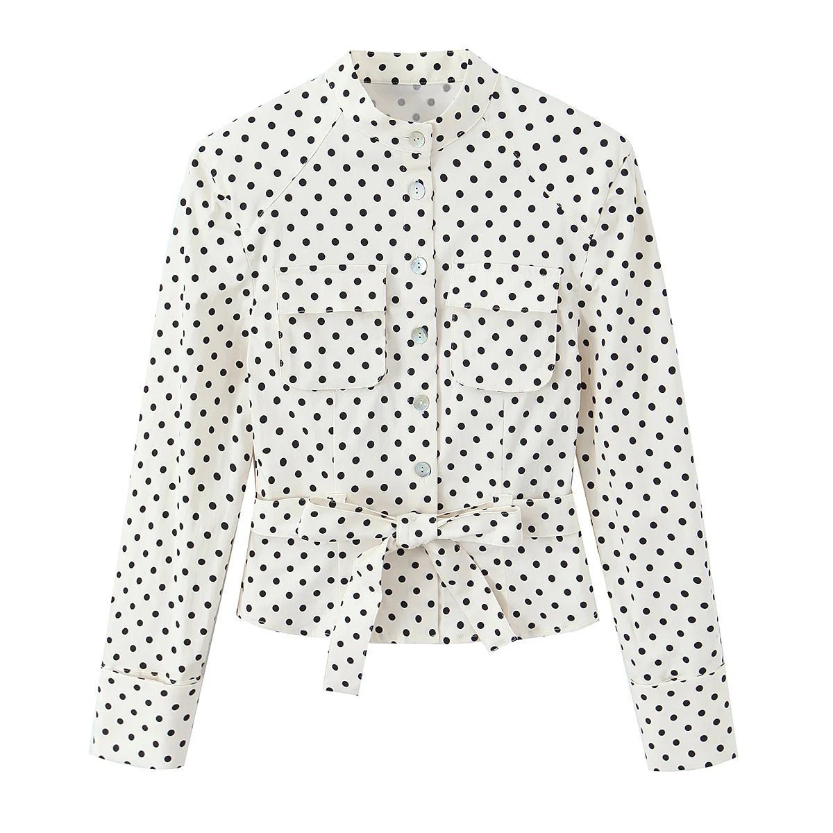 Maelle Polka Dot Two-Piece Suit Set