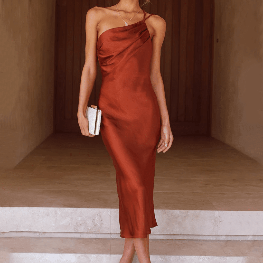 Magnolia One-Shoulder Midi Dress