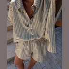 Mara Striped Shorts Set