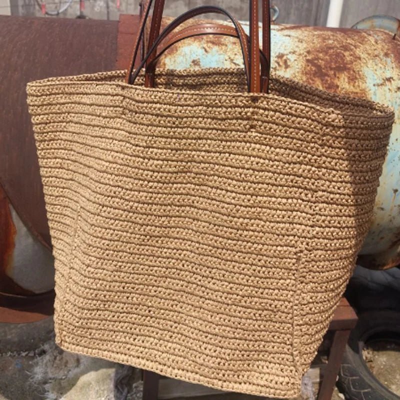 Annie Woven Straw Tote