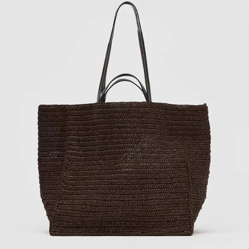 Annie Woven Straw Tote