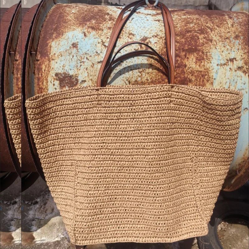 Annie Woven Straw Tote