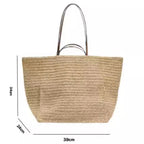 Annie Woven Straw Tote