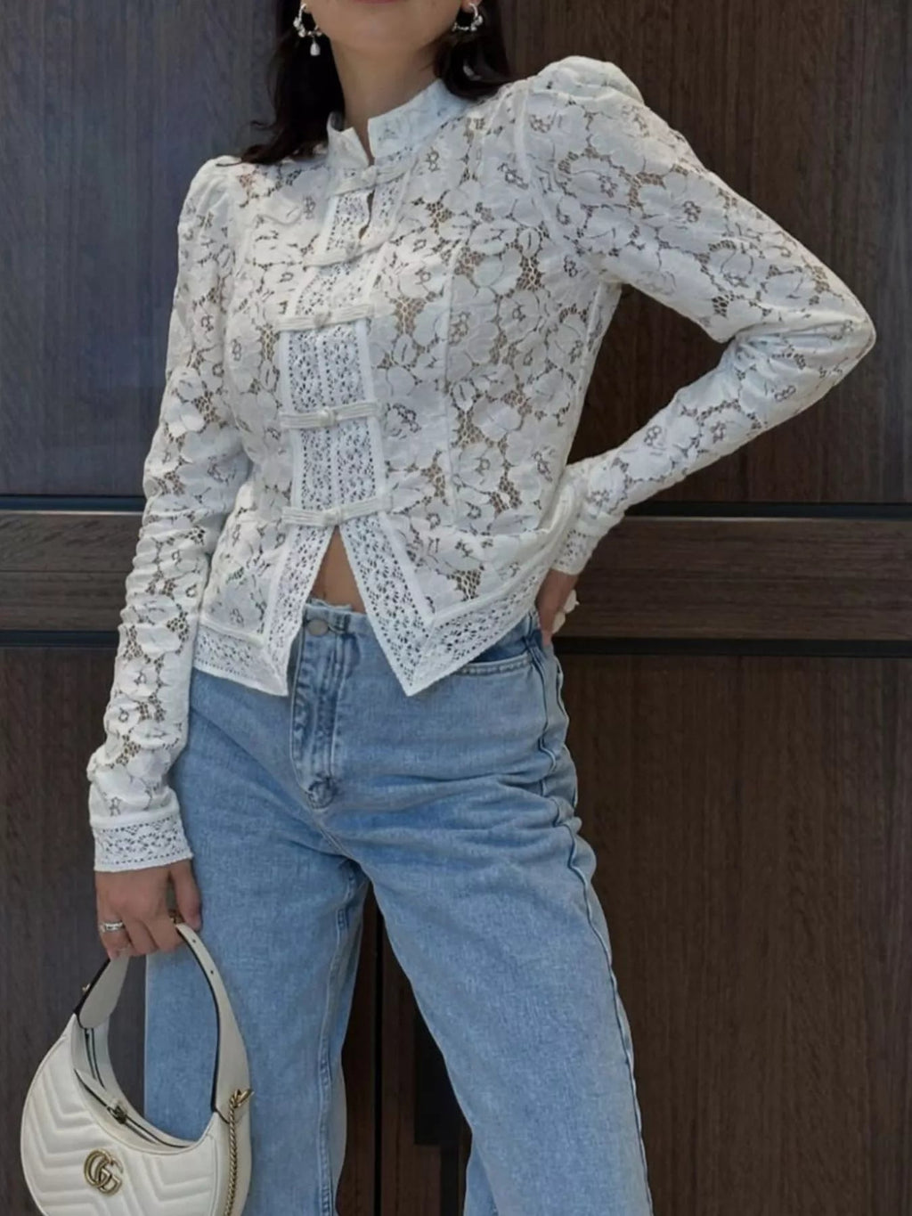 Mariana Sheer Lace Blouse