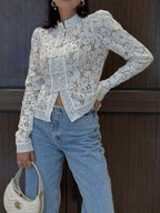 Mariana Sheer Lace Blouse