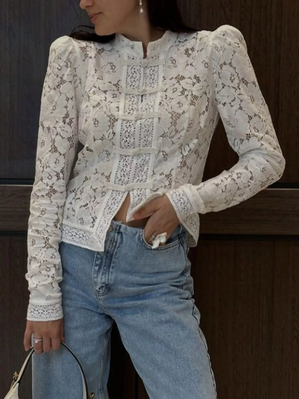Mariana Sheer Lace Blouse