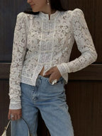 Mariana Sheer Lace Blouse