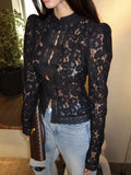 Mariana Sheer Lace Blouse