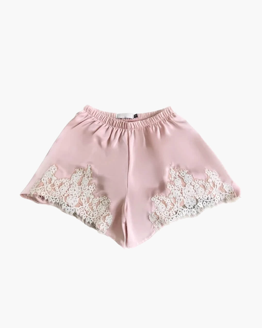Maridot Lace Patchwork Satin Shorts