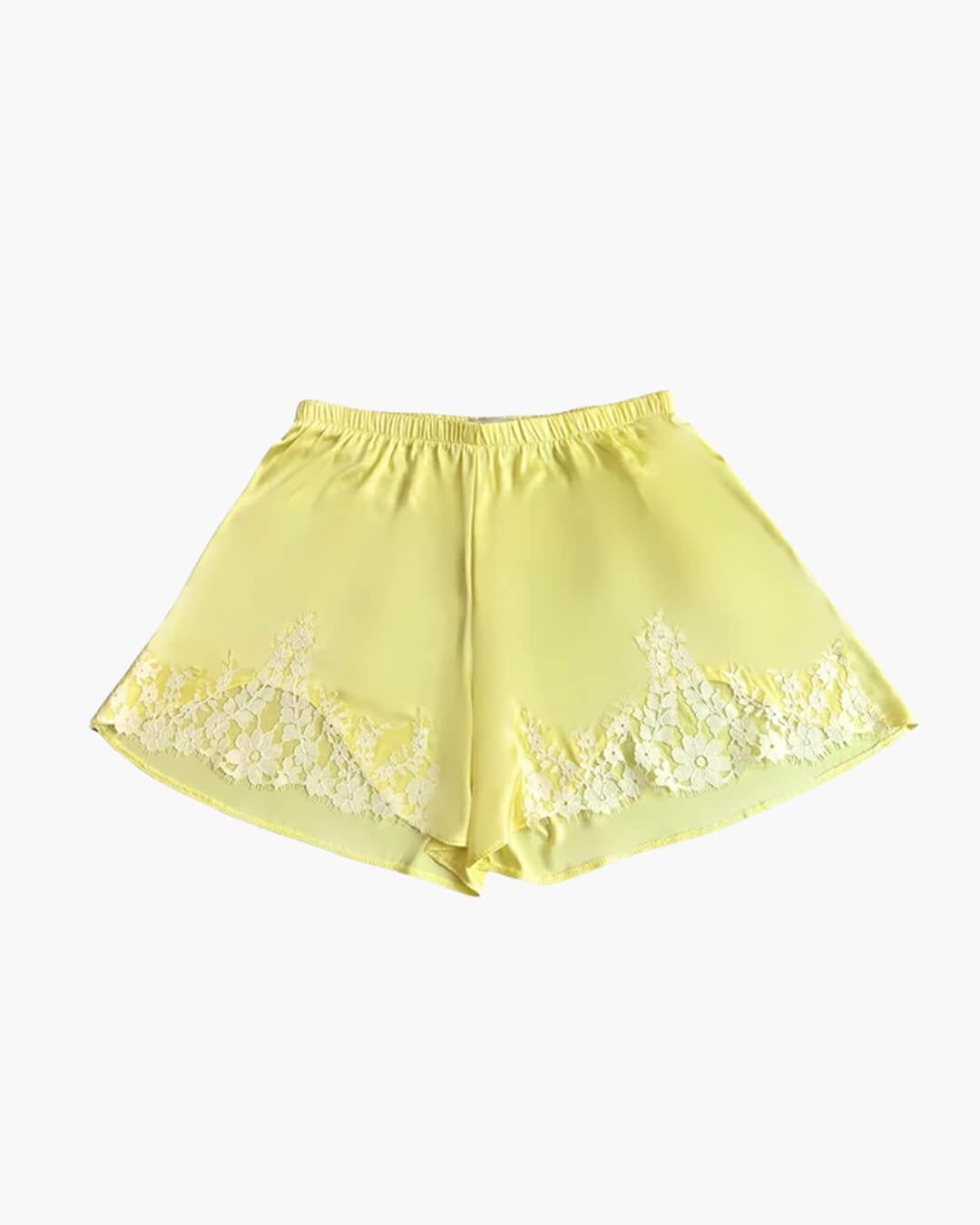 Maridot Lace Patchwork Satin Shorts