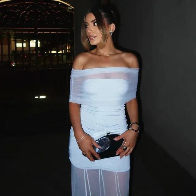 Melanie Ruched Maxi Dress