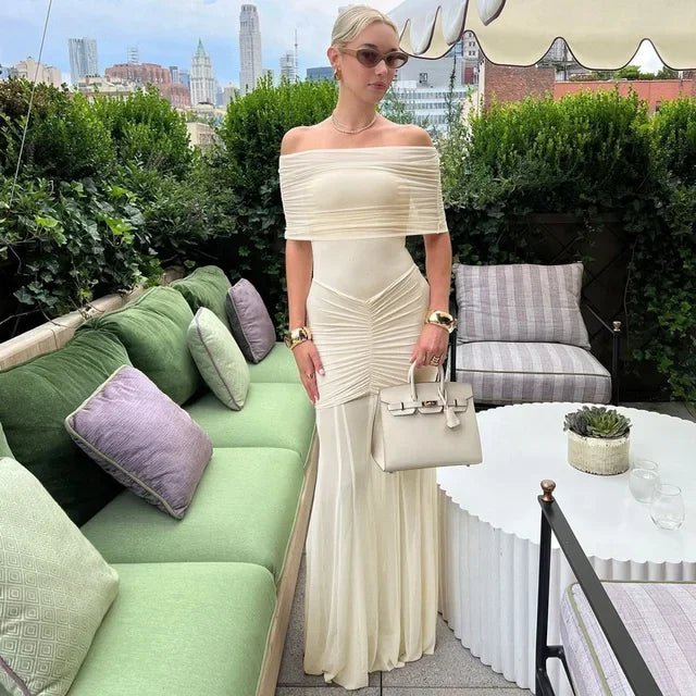 Melanie Ruched Maxi Dress