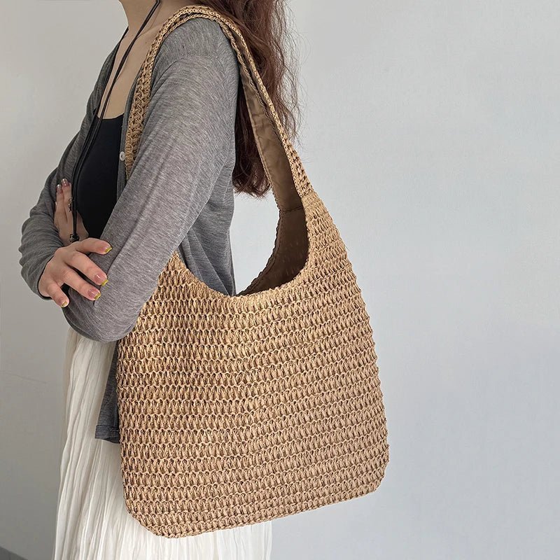 Marina Woven Straw Tote