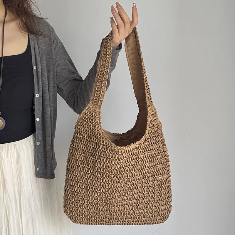 Marina Woven Straw Tote
