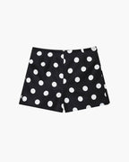 Marjorie Polka Dot High-Waisted Mini Shorts
