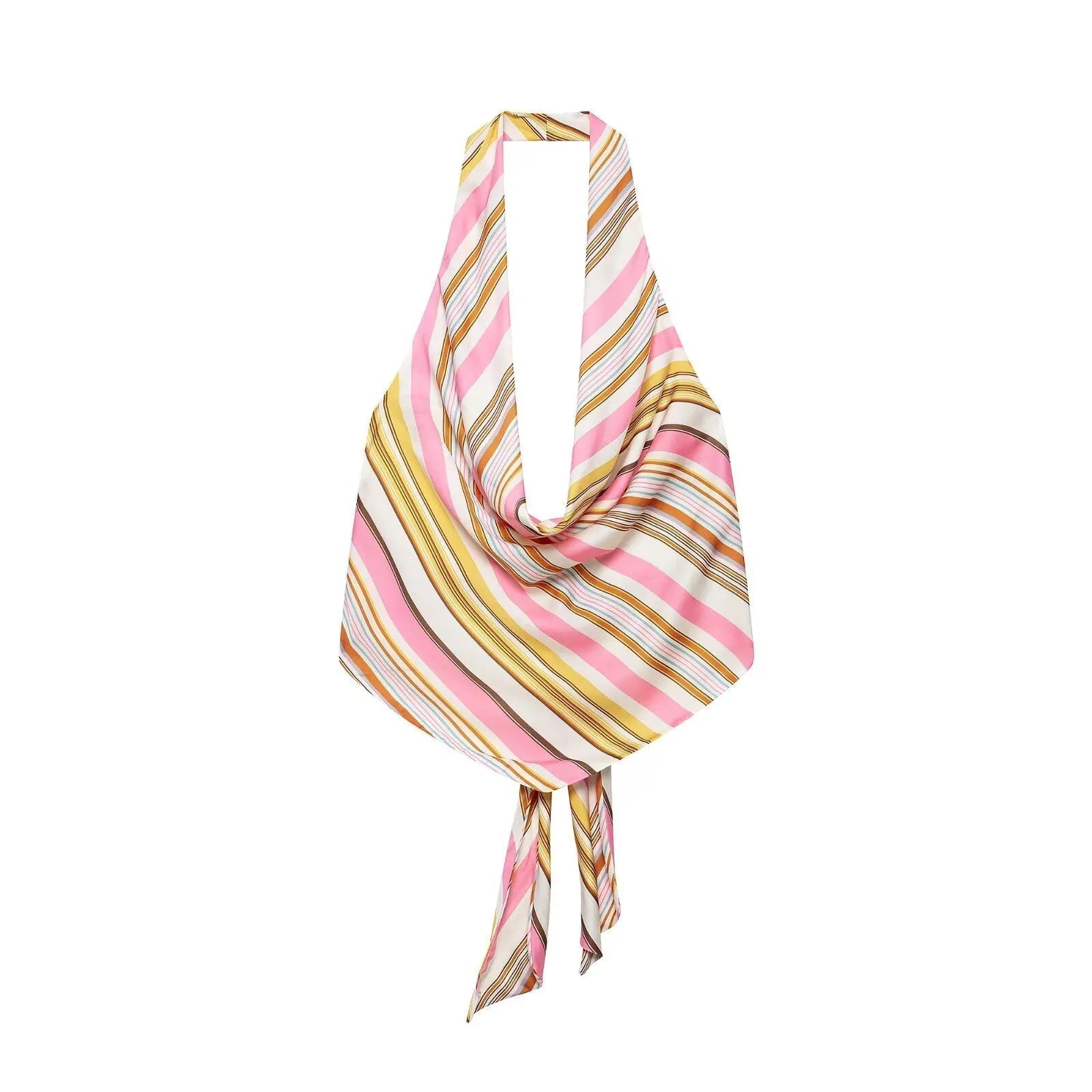 Marlowe Bohemian Striped Satin Two-Piece Set