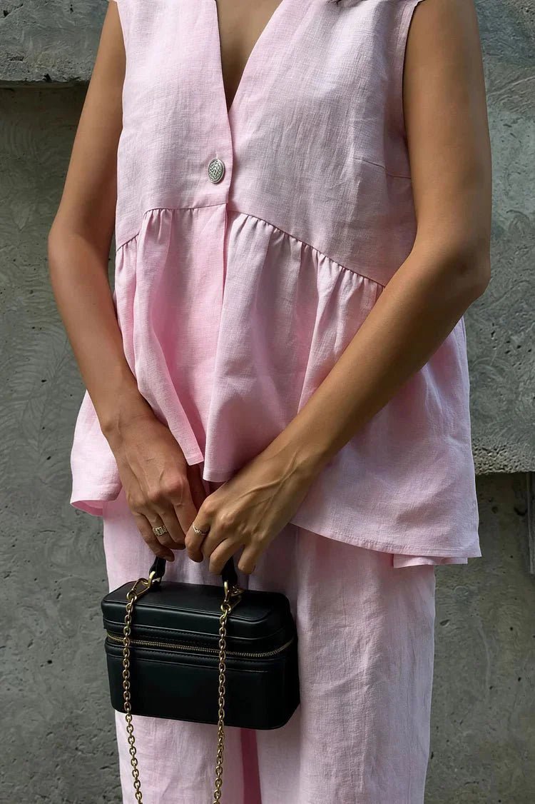 Marlowe Ruffled Vest & Pants Set