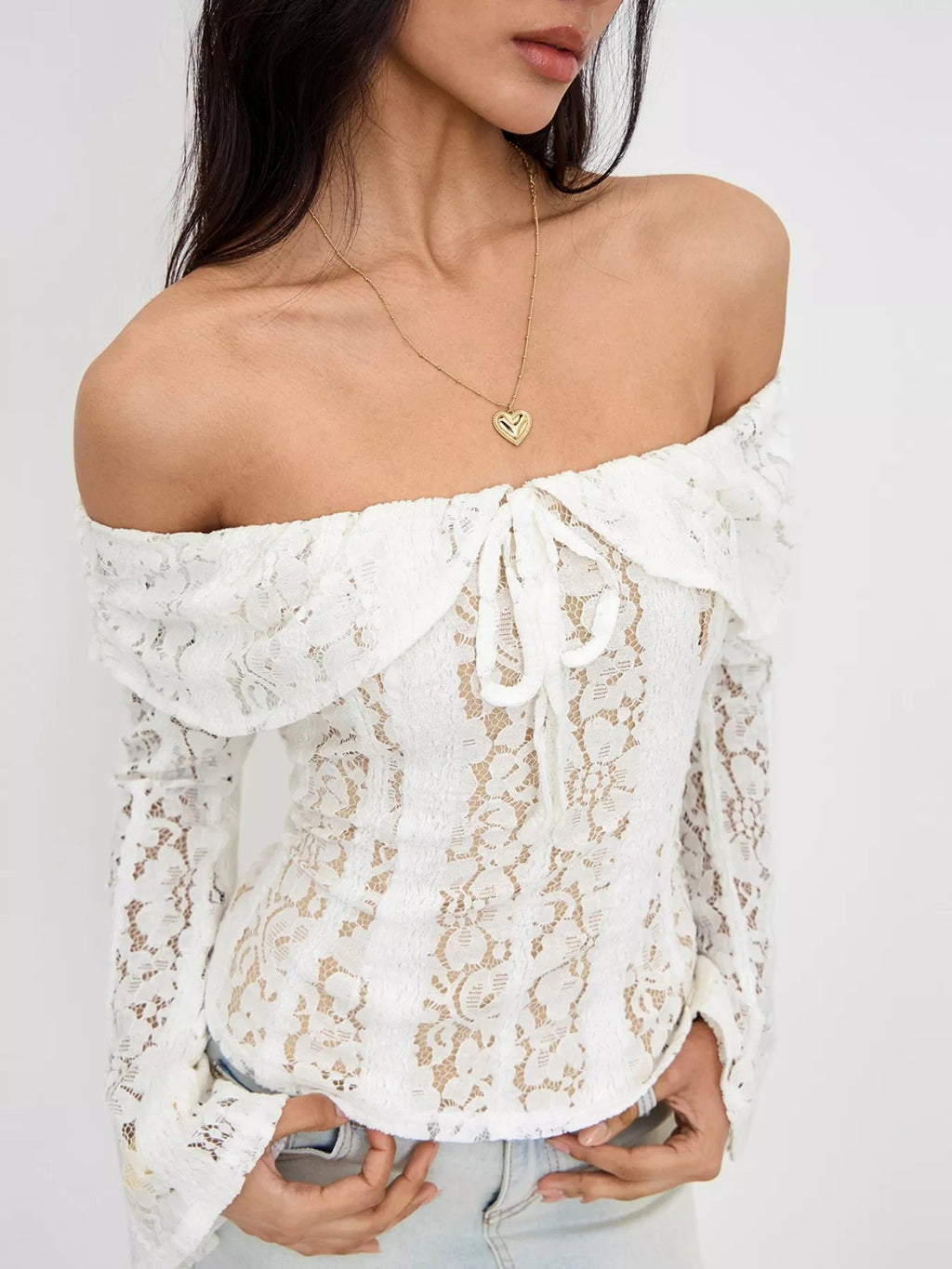 Matilda Off-Shoulder Lace Top