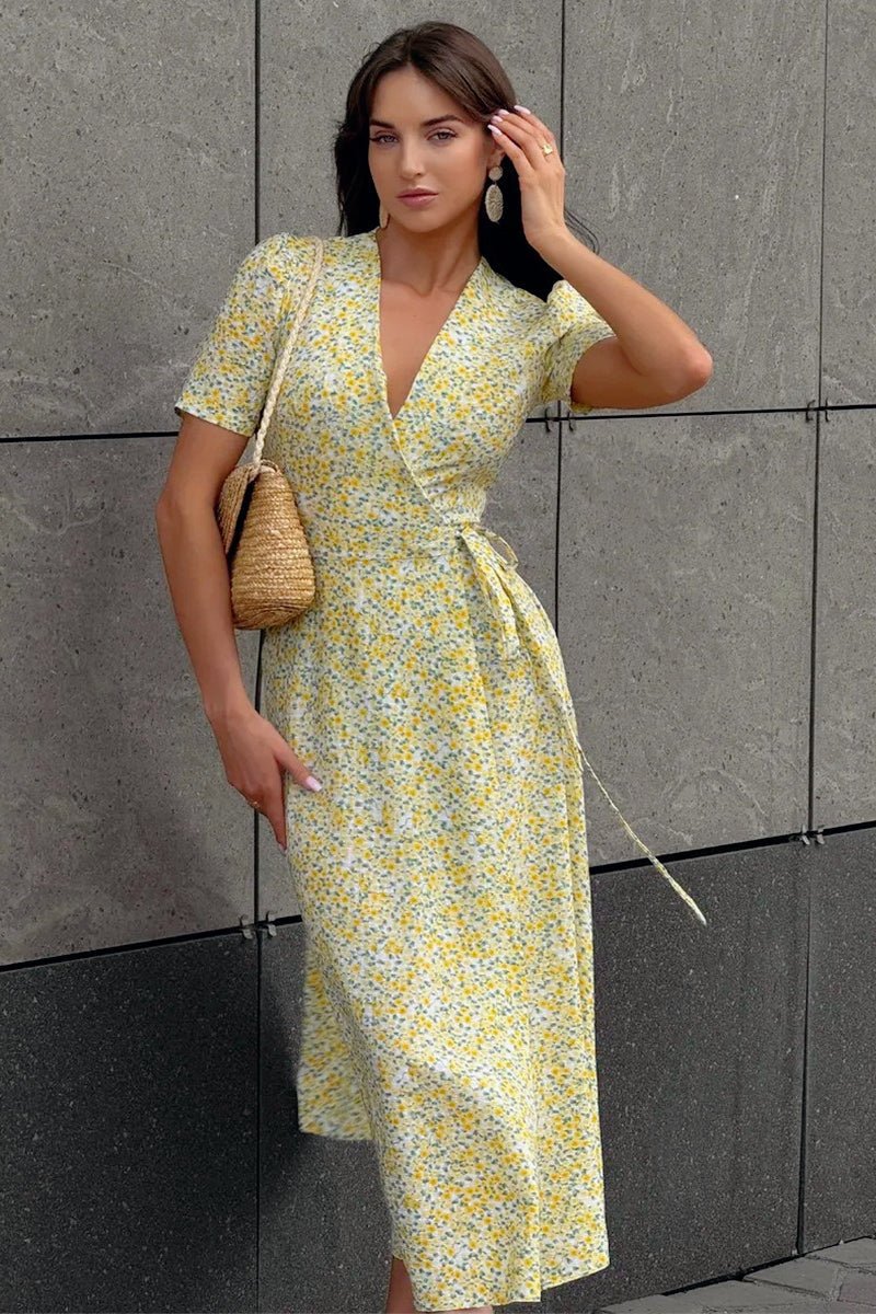 Linda Floral Wrap Dress